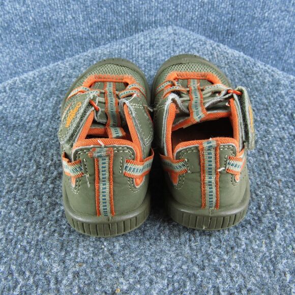 OshKosh B'gosh Boys Sneaker Size T 8 Medium Shoes Brown Synthetic Slip On - Picture 4 of 6